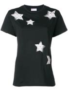 Red Valentino Cut Out Stars T-shirt - Black