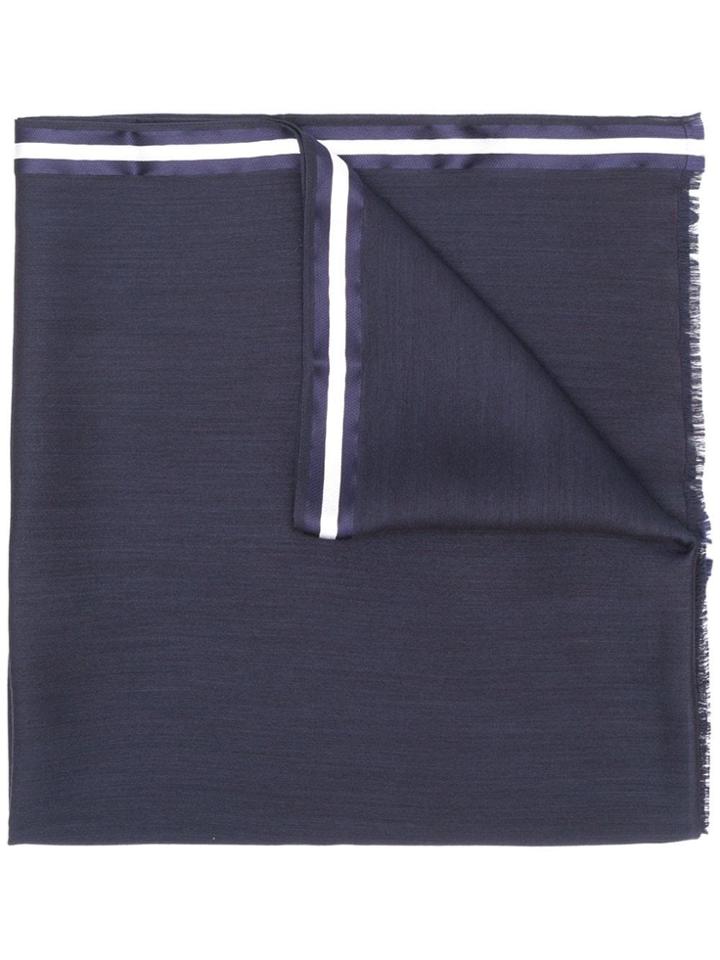 Valentino Frayed Scarf - Blue
