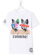 Burberry Kids Teen Cunning Print T-shirt - White
