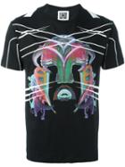 Les Hommes Urban 'warrior' Print T-shirt, Men's, Size: Small, Black, Cotton