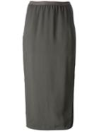 Rick Owens Raised Seam Midi Skirt