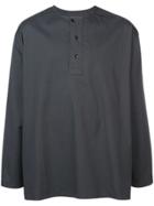 Lemaire Round Neck Shirt - Black