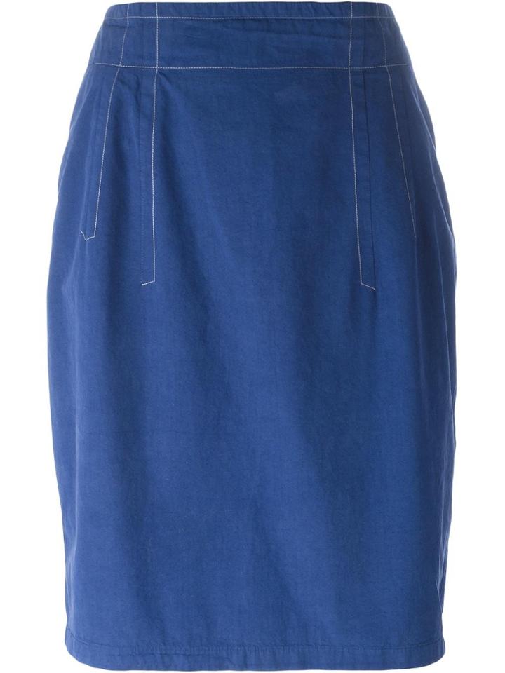 Jil Sander Vintage Denim Skirt - Blue