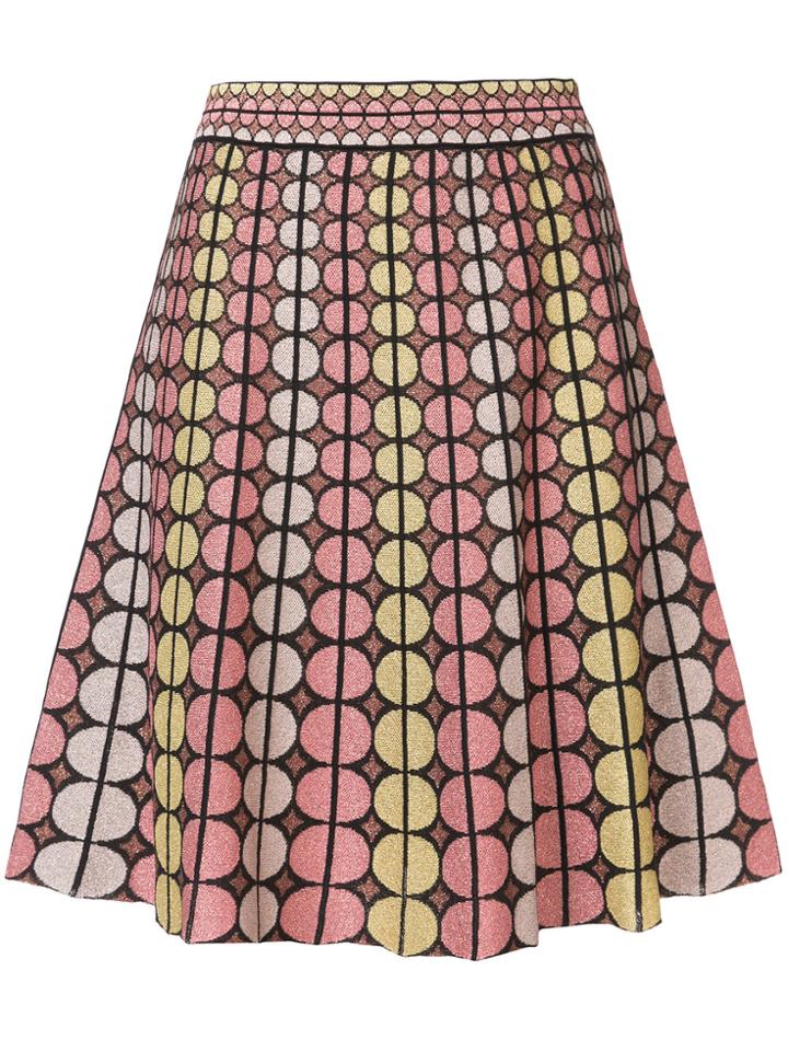 M Missoni Geometric Pattern Stitched Skirt - Multicolour
