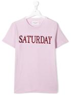 Alberta Ferretti Kids 'saturday' T-shirt - Pink