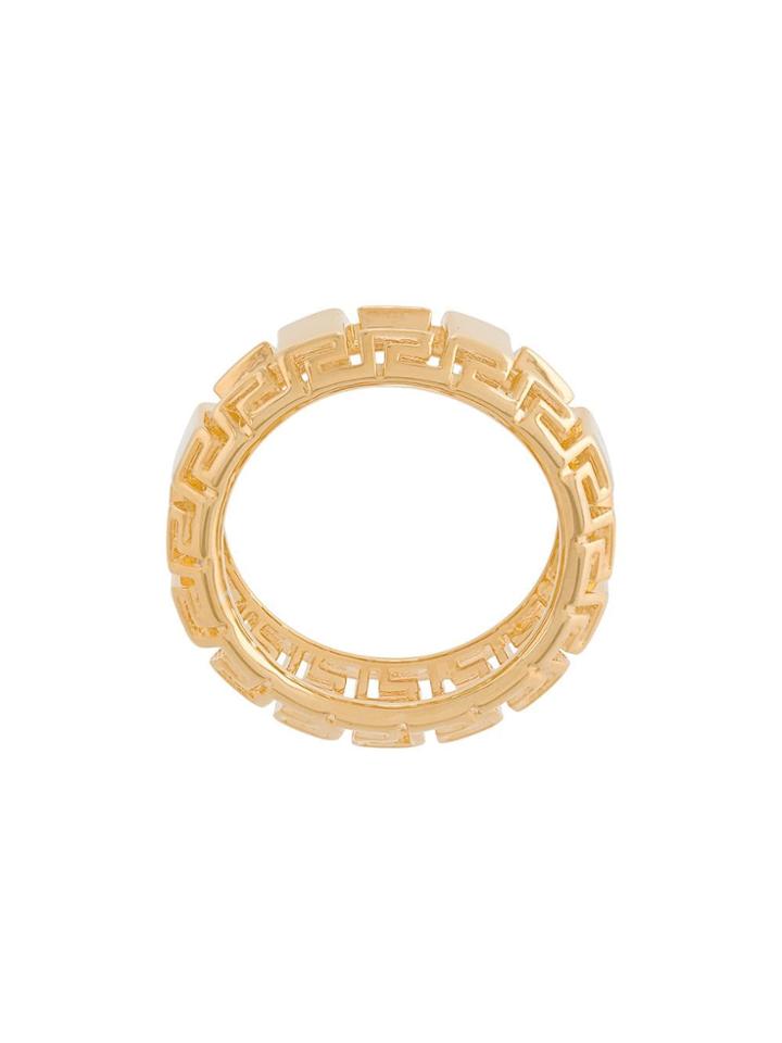 Versace Greek Key Ring - Metallic