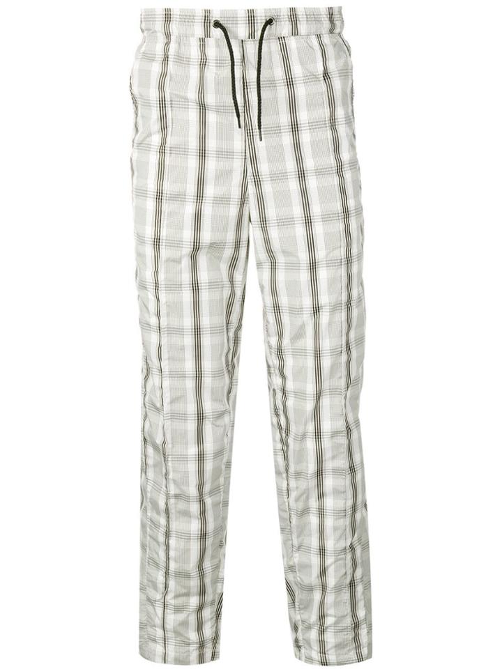 Pleasures Checked Track Trousers - White