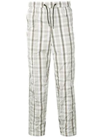 Pleasures Checked Track Trousers - White