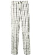 Pleasures Checked Track Trousers - White