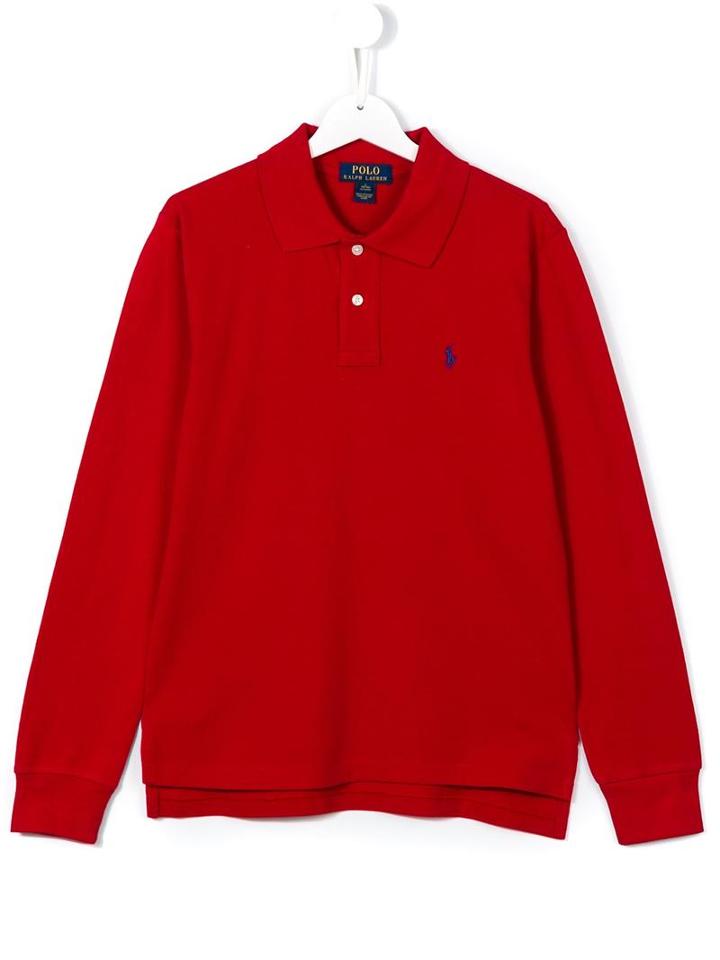 Ralph Lauren Kids Long Sleeve Polo Shirt, Boy's, Size: 14 Yrs, Red