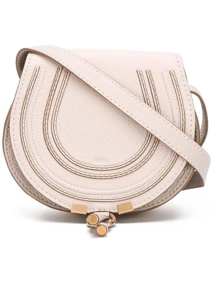 Chloé Mini 'marcie' Round Crossbody Bag, Women's, Nude/neutrals