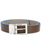 Furla - My Lupin Belt - Men - Calf Leather/metallic Fibre - One Size, Brown, Calf Leather/metallic Fibre