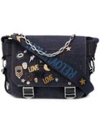 Zadig & Voltaire Readymade Xs Denim Pins Satchel Bag - Blue