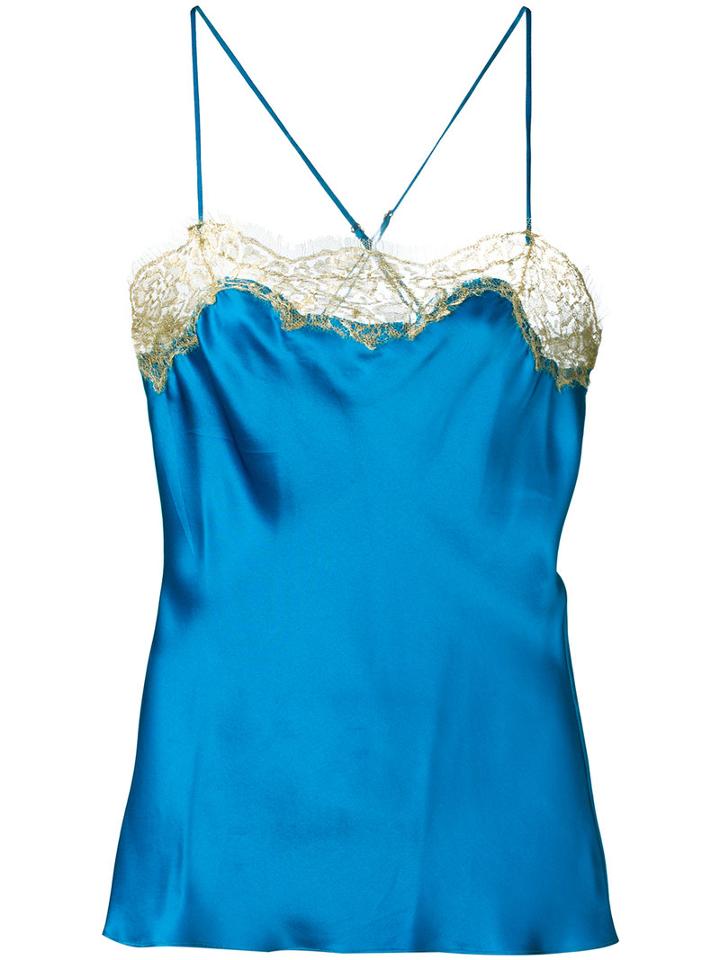 Gilda & Pearl Gina Camisole, Women's, Size: Xs, Blue, Silk/nylon/polyethylene/rayon