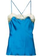 Gilda & Pearl Gina Camisole, Women's, Size: Xs, Blue, Silk/nylon/polyethylene/rayon