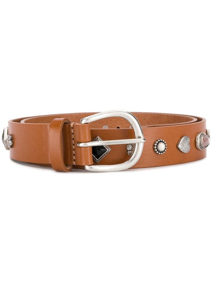 Isabel Marant Luke Embellished Belt - Brown