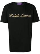 Ralph Lauren Purple Label Contrast Logo T-shirt - Black