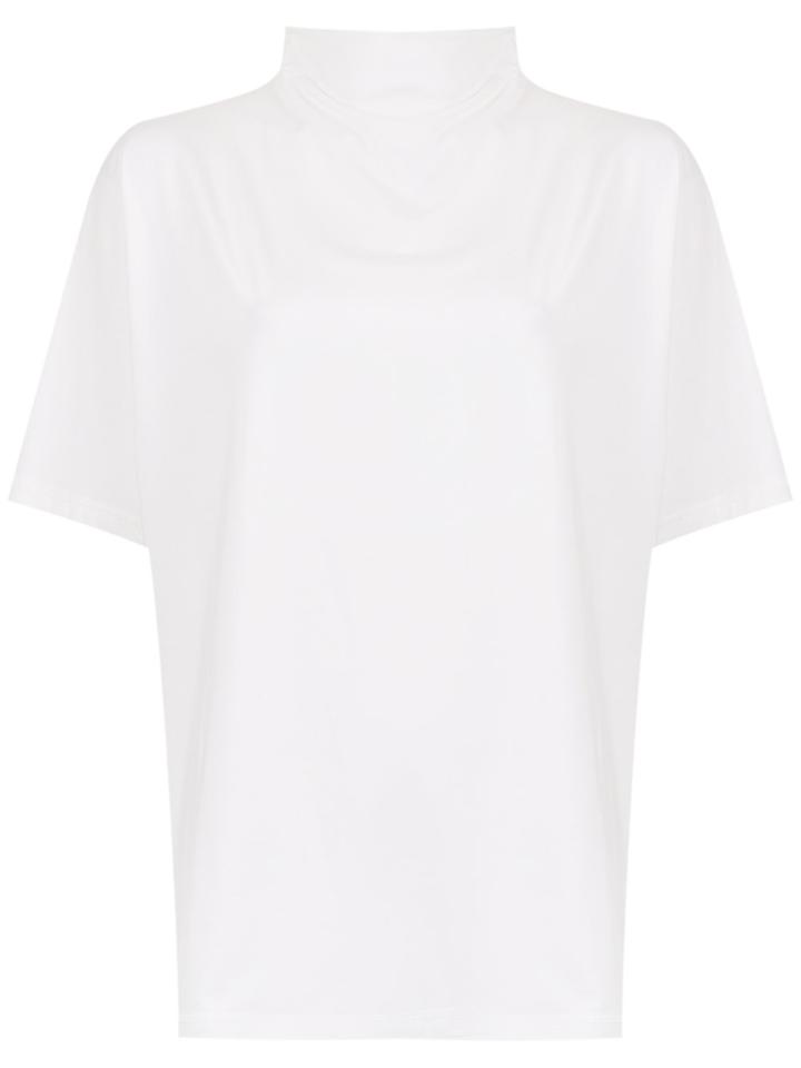 Gloria Coelho Funnel Neck T-shirt - White