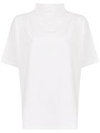 Gloria Coelho Funnel Neck T-shirt - White