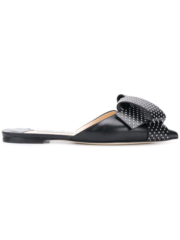 Jimmy Choo Gretchen Flat Slippers - Black