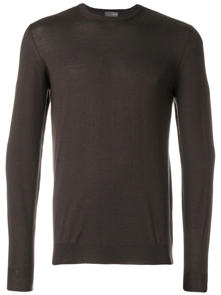 Drumohr Crew Neck Jumper - Brown