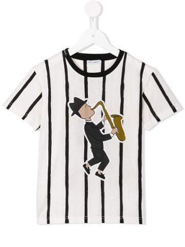 Dolce & Gabbana Kids 'jazz' Striped T-shirt, Boy's, Size: 6 Yrs