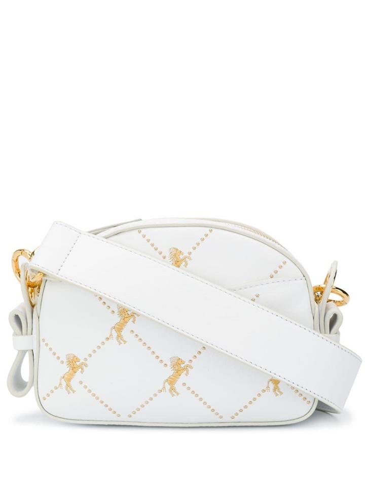 Chloé Embroidered Horses Crossbody Bag - White