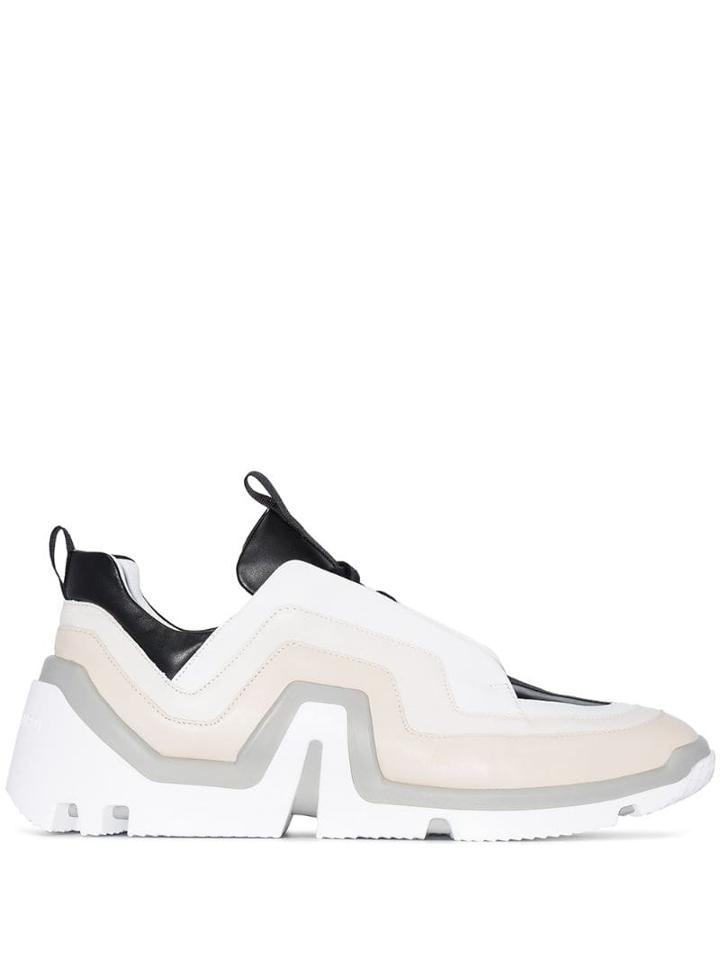 Pierre Hardy Vibe Geometric-panelled Sneakers - White