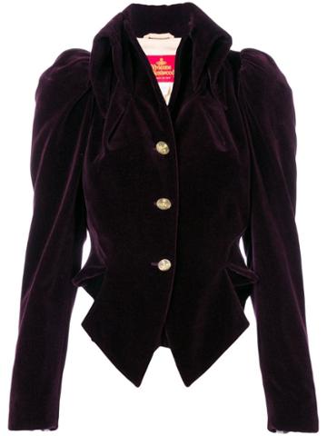Vivienne Westwood Pre-owned Victorian Cropped Jacket - Purple