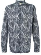 Dnl 'fx1' Shirt, Men's, Size: 40, Grey, Cotton/polyamide