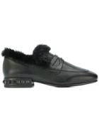 Ash Pyramid Studs Loafers - Black