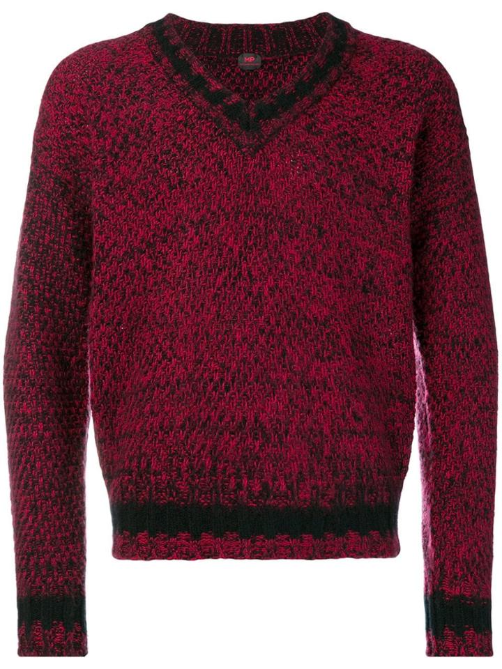 Mp Massimo Piombo V-neck Sweater - Red