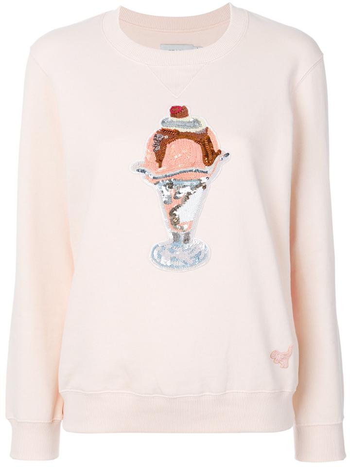 Coach Sequinned Sunday Slim-fit Sweatshirt - Pink & Purple