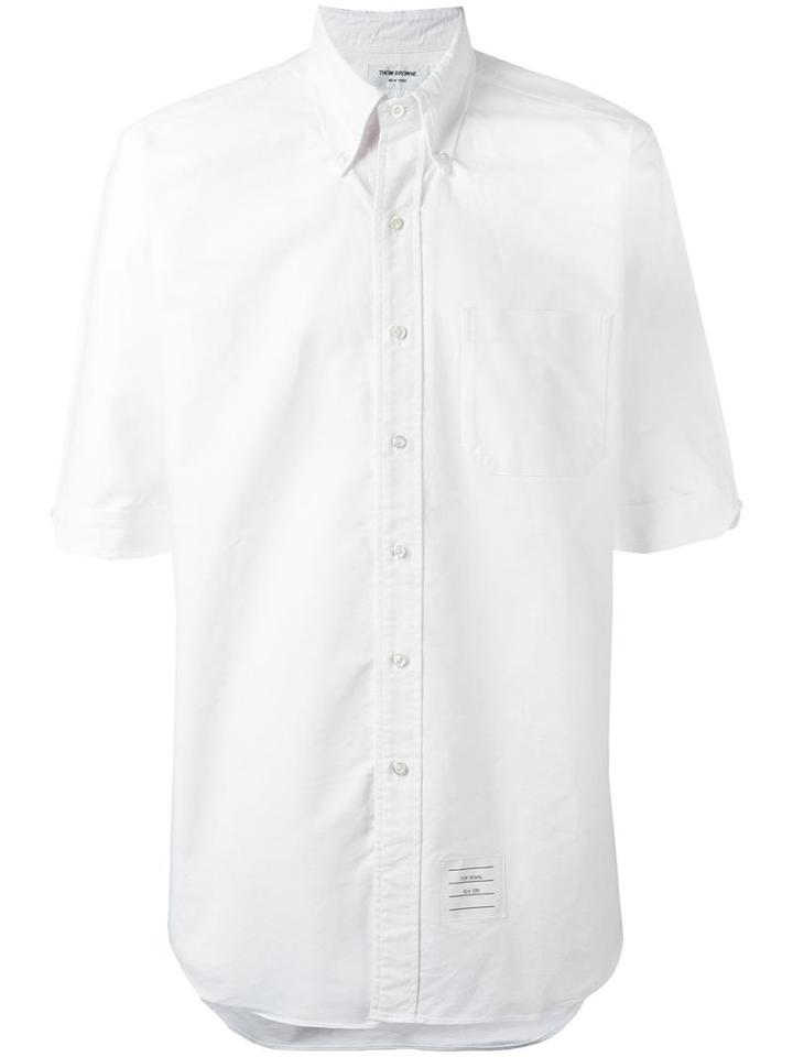 Thom Browne Plain Shirt, Men's, Size: 2, White, Cotton