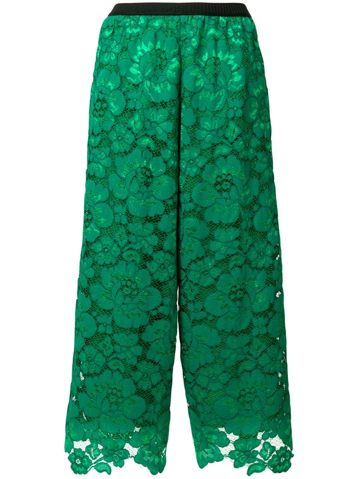 Antonio Marras Lace Wide Leg Culottes - Green