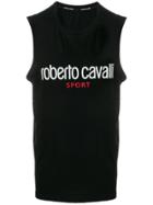 Roberto Cavalli Logo Print Tank Top - Black