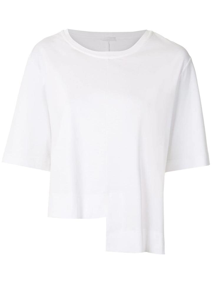 Osklen Unequal Soft Cotton Plain Blouse - White