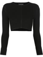 Narciso Rodriguez Cropped Zip Cardigan