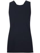 Theory Criss Cross Tank, Women's, Size: Large, Black, Triacetate/polyester