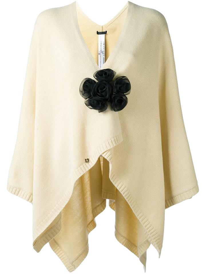 Twin-set Brooch Detail Poncho