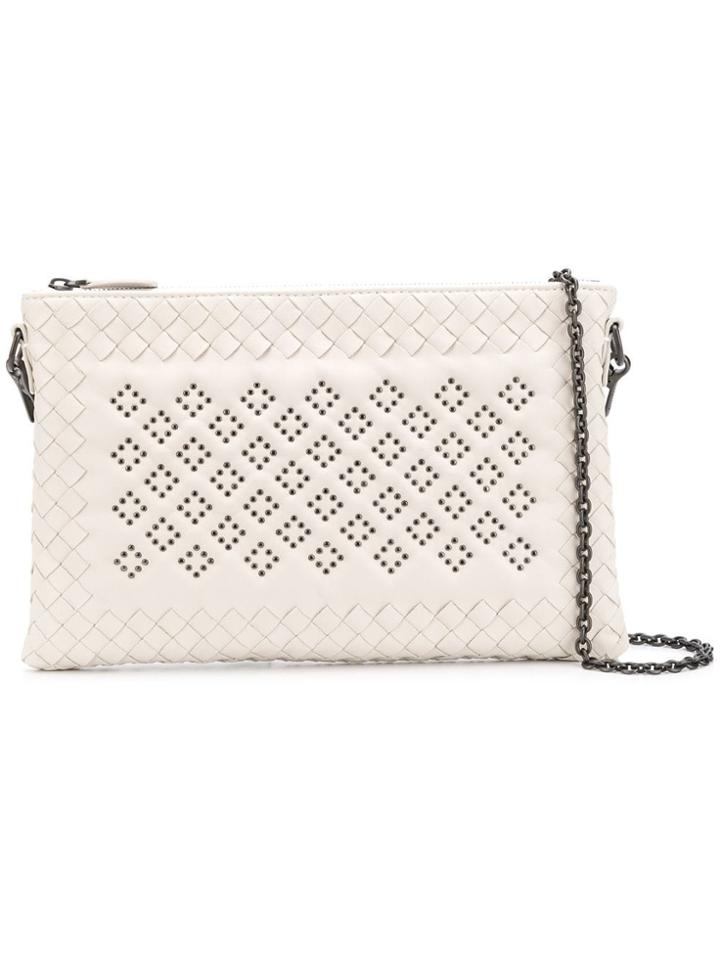 Bottega Veneta Intrecciato Small Clutch - White