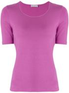Le Tricot Perugia Basic T-shirt - Pink & Purple