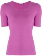 Le Tricot Perugia Basic T-shirt - Pink & Purple