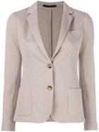 Eleventy Two Button Blazer, Women's, Size: 44, Nude/neutrals, Cotton/polyamide/polyester/viscose