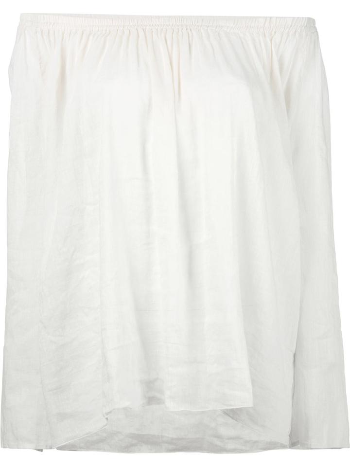 Forte Forte Off Shoulder Top, Women's, Size: 1, Nude/neutrals, Cotton/linen/flax