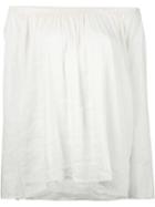 Forte Forte Off Shoulder Top, Women's, Size: 1, Nude/neutrals, Cotton/linen/flax