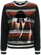 Fendi Sequinned Karlito Feature Sweater - Black