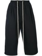 Yuiki Shimoji Extra-length Drawstring Cargo Shorts - Black