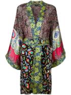 Duro Olowu Printed Kimono Jacket, Women's, Size: 8, Silk/polyester