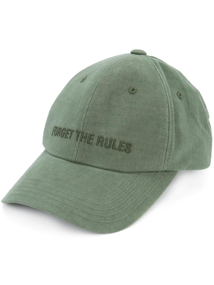 Juun.j Forget The Rules Baseball Cap - Green